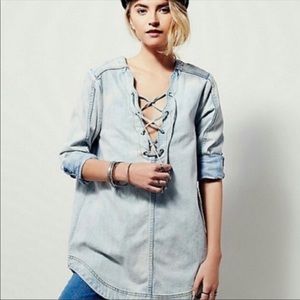 Free People Tops - π Free People Indigo Tunic Free People Tops - π Free People Indigo Tunic